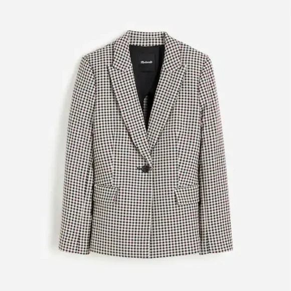 Madewell The Alston Plaid Blazer Jacket - Picture 1 of 16